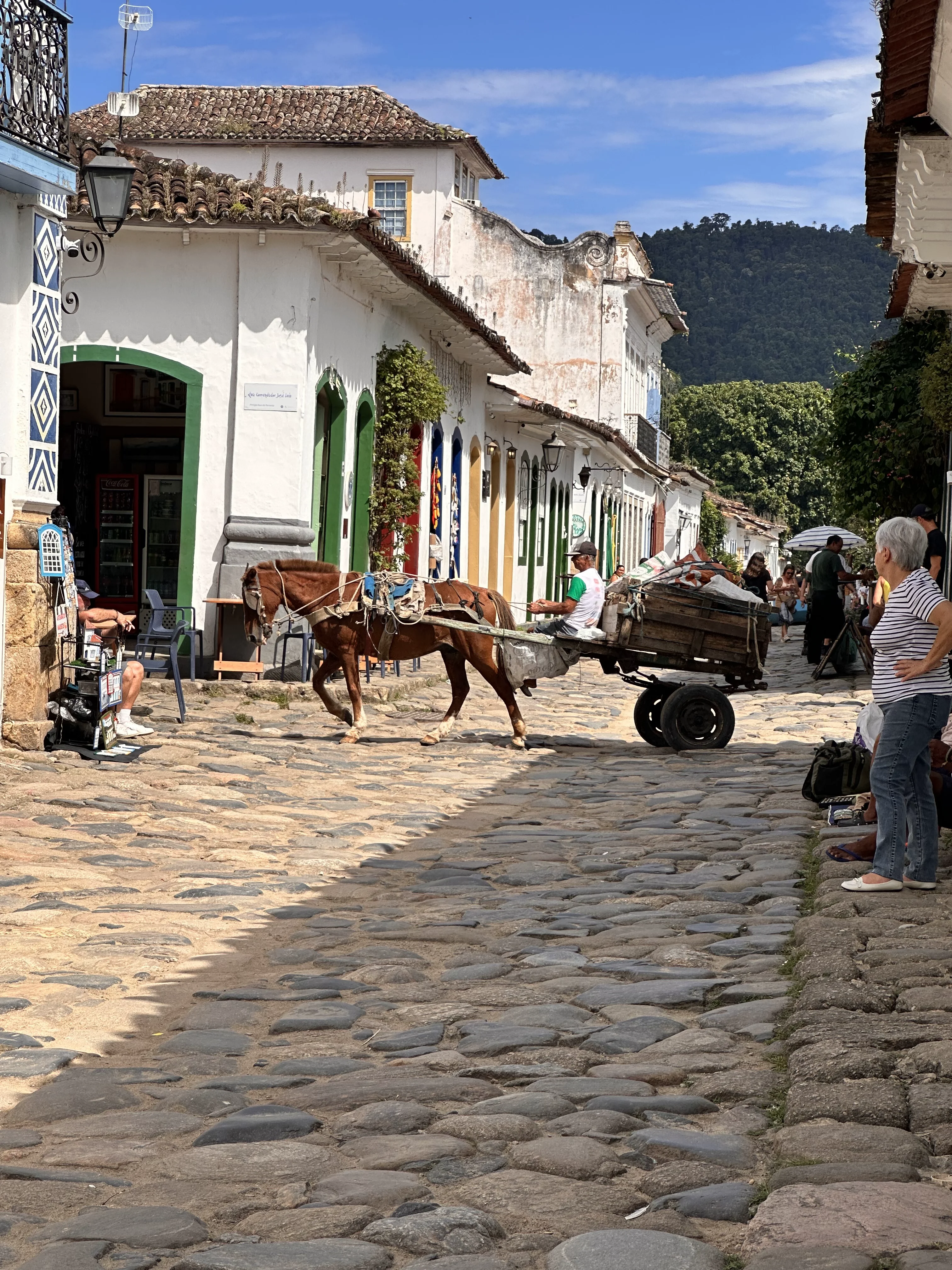 The colorful colonial streets of Paraty's Historic Center.
