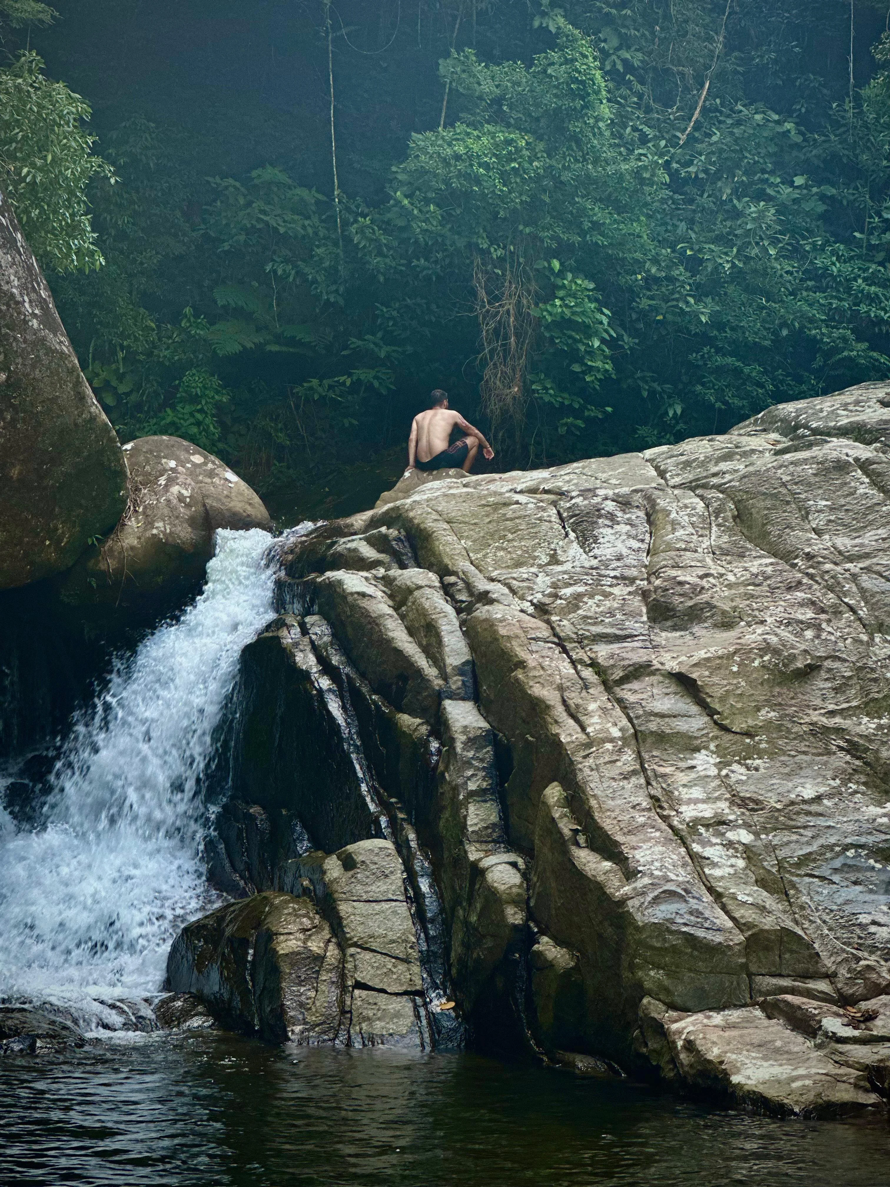One of the beautiful hidden waterfalls found around Paraty.