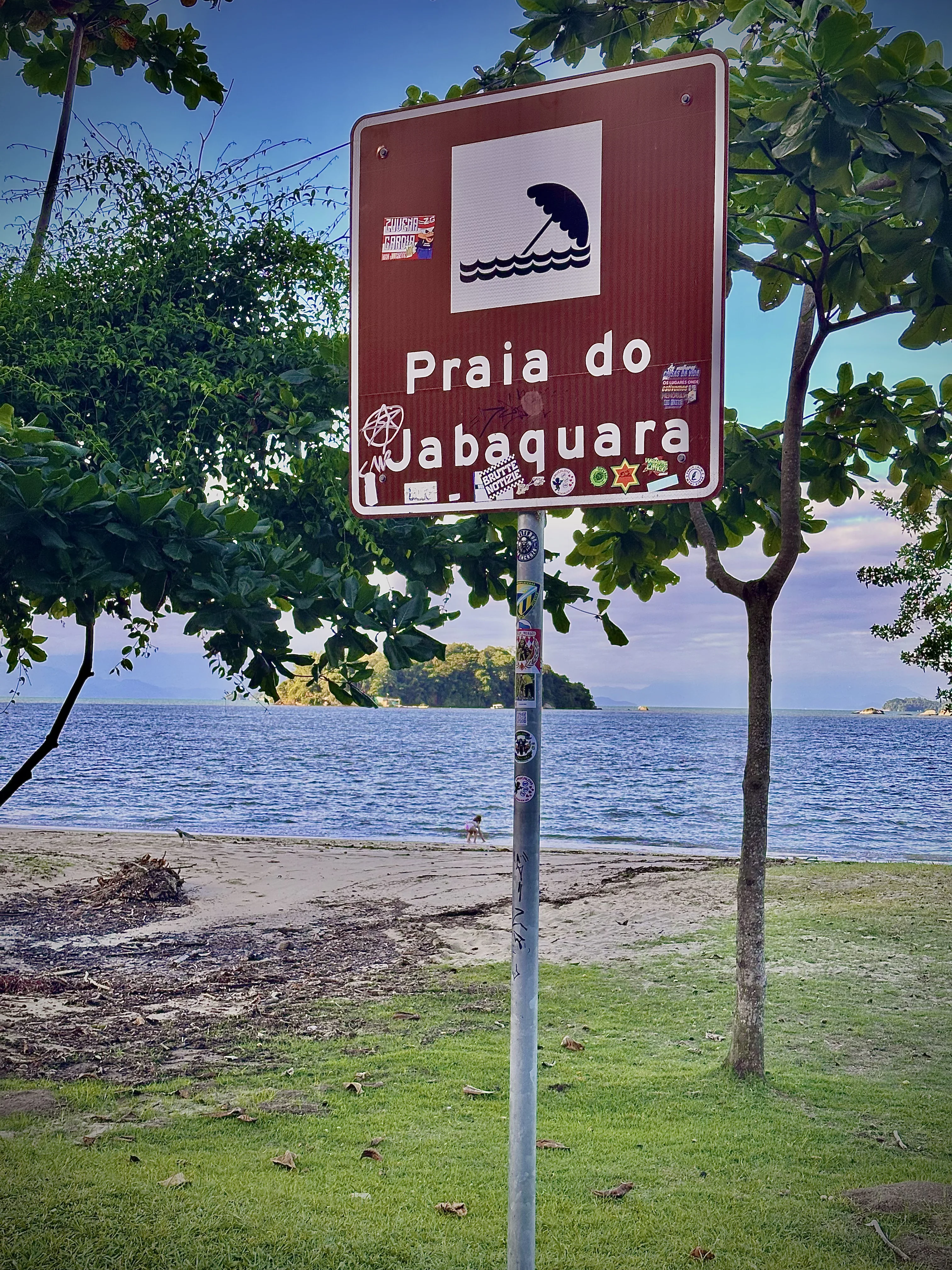 Street Sign of Jabaquara Beach.
