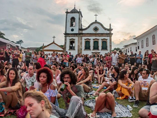 One of Paraty's vibrant cultural festivals filling the Historic Center with music and celebration.