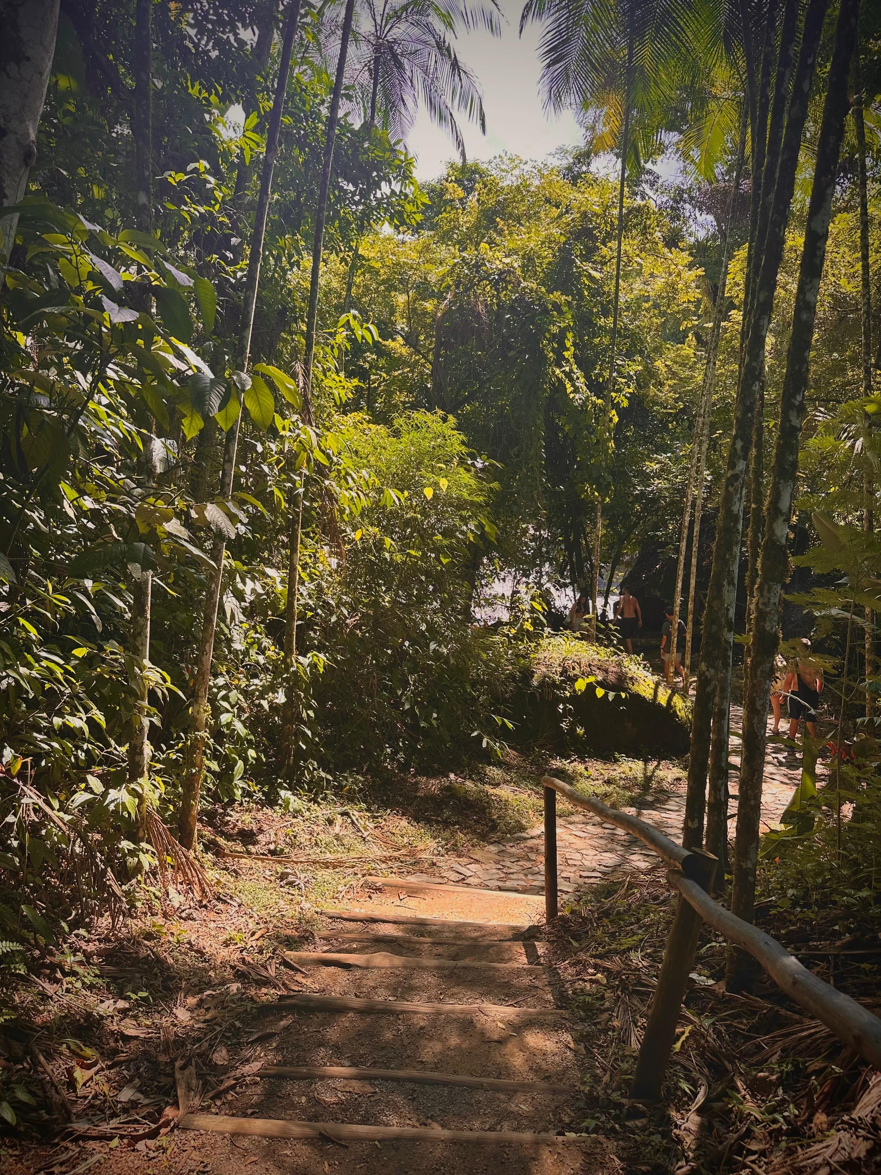 A short forest walk connects the parking area to both waterfalls.